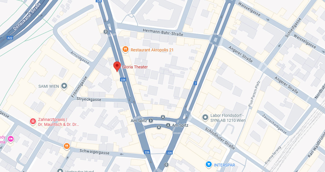 Karte Gloria Theater